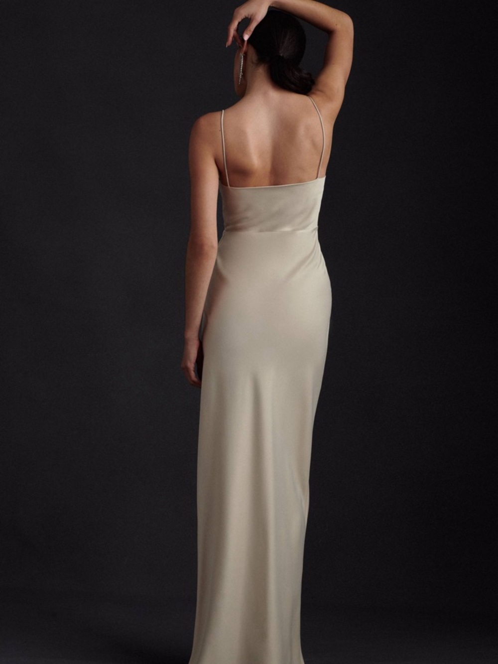 BHLDN Anthropologie Satin Charmeuse Dress - Picture 2 of 13